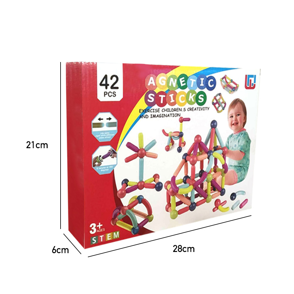 MAGNETICOS 42 PIEZAS MAGNETIC STICKS - 5
