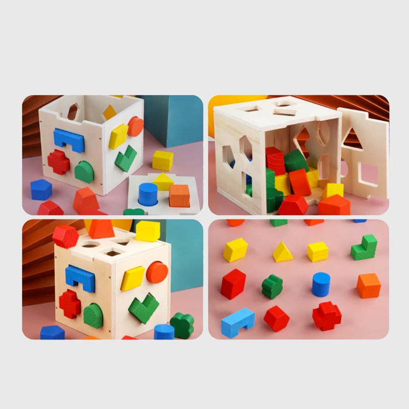 CUBO DIDACTICO CON ENCAJES MONTESSORI - 3