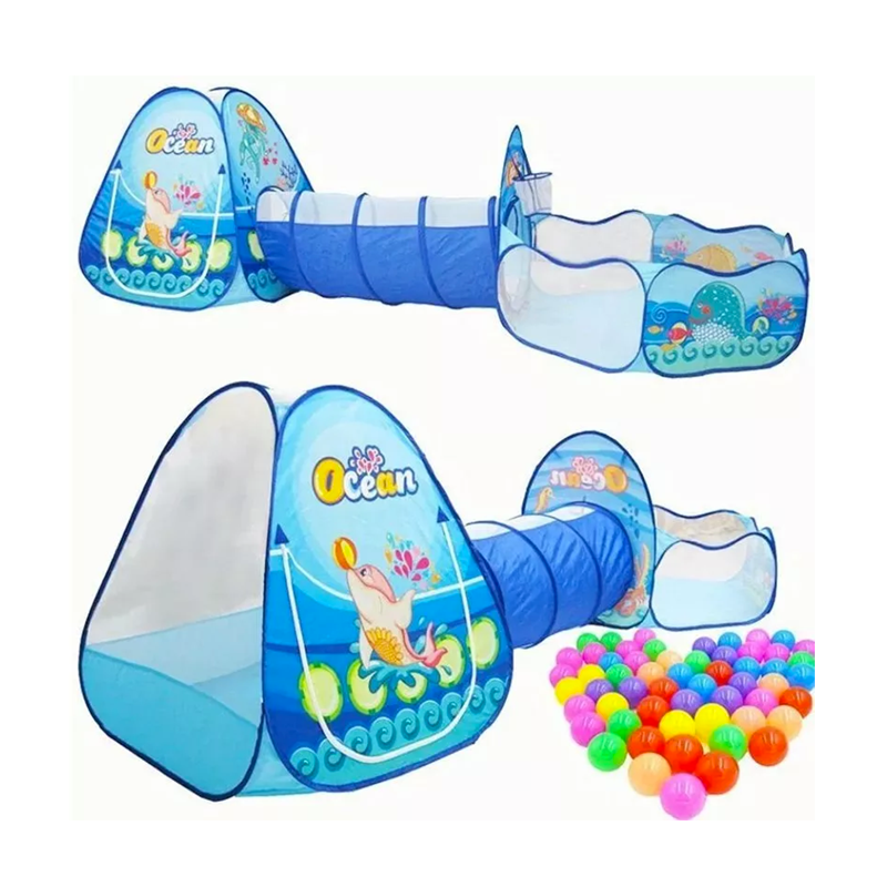 CIRCUITO EVERBEST TUNEL MAS CARPA Y PISCINA PELOTAS 3EN1 - 1