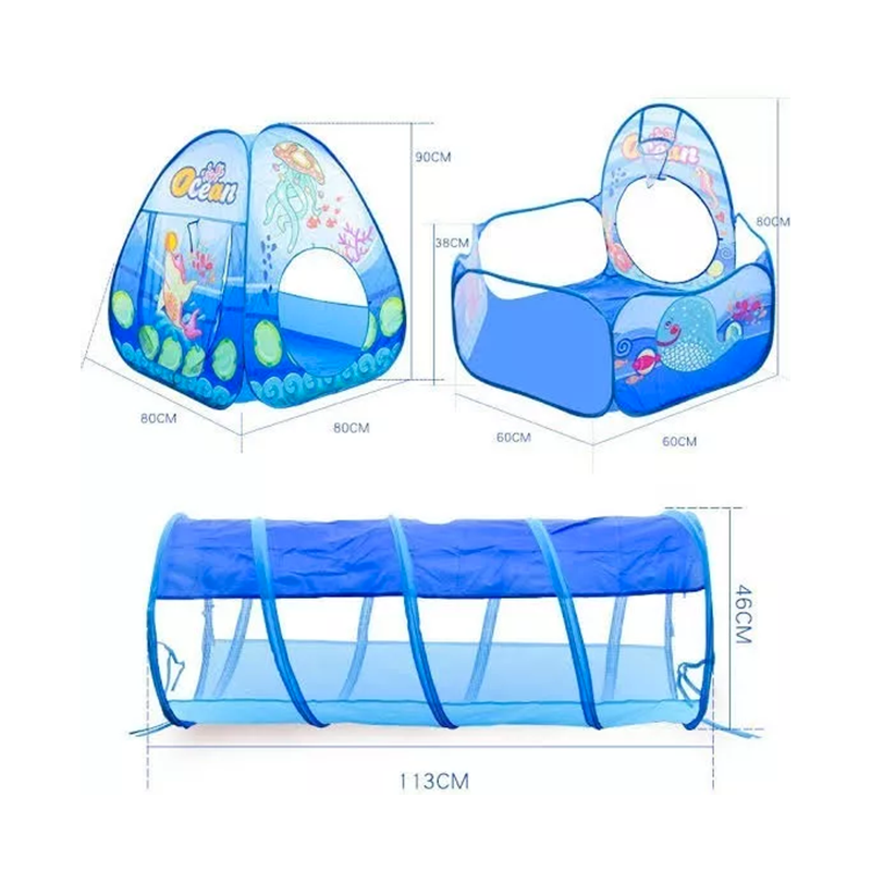CIRCUITO EVERBEST TUNEL MAS CARPA Y PISCINA PELOTAS 3EN1 - 3
