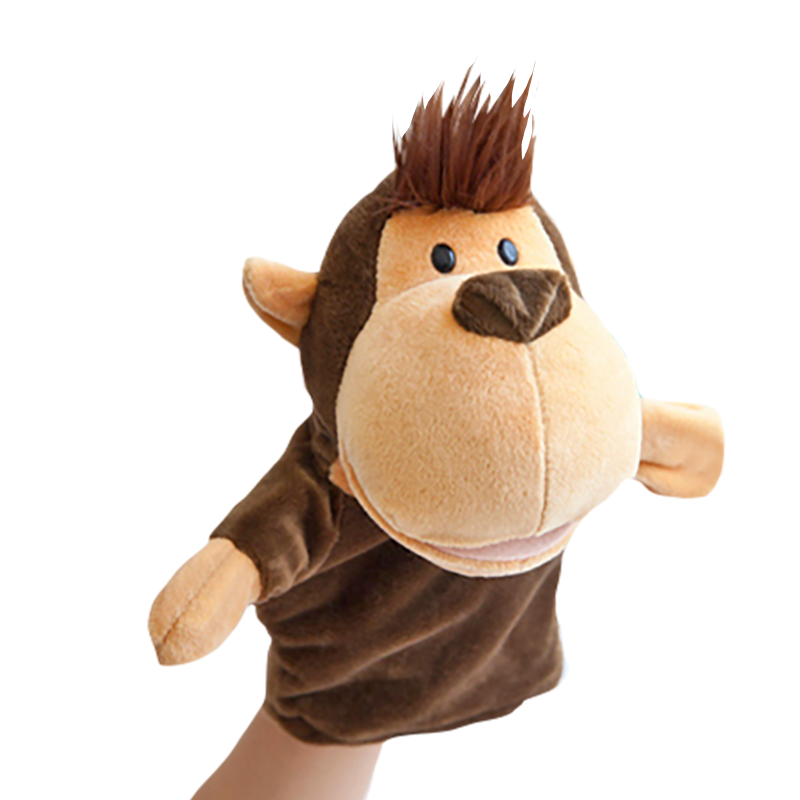 TITERE MARIONETA DE MANO MONITO MARRON - 1