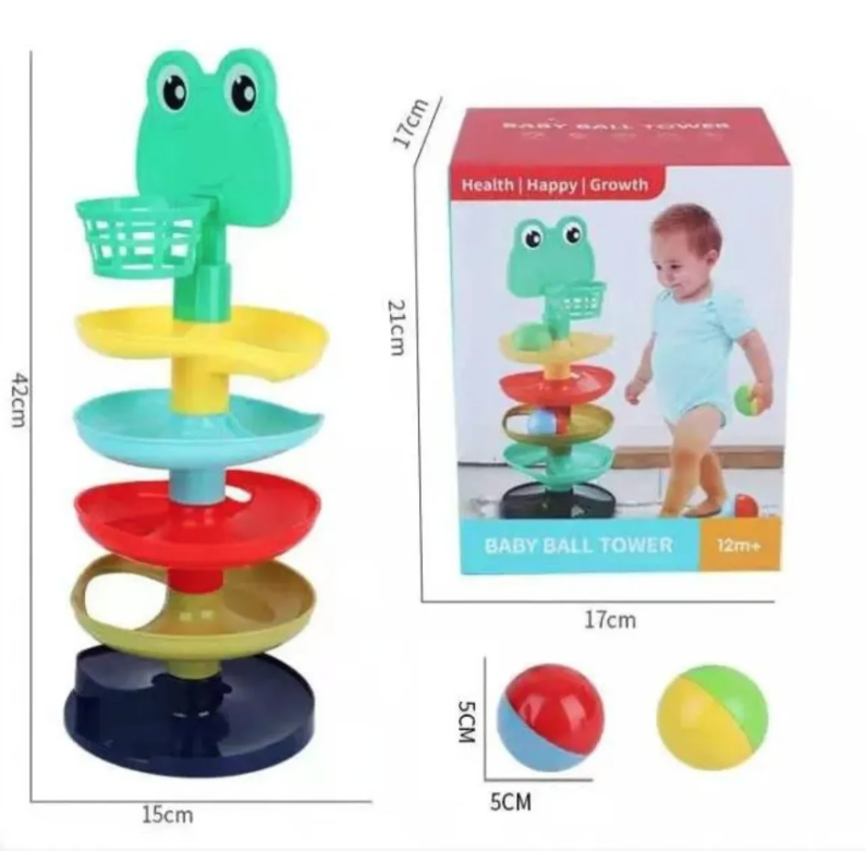 JUGUETE DIDACTICO TORRE DE BOLAS PARA BEBE ESTIMULACION - 3