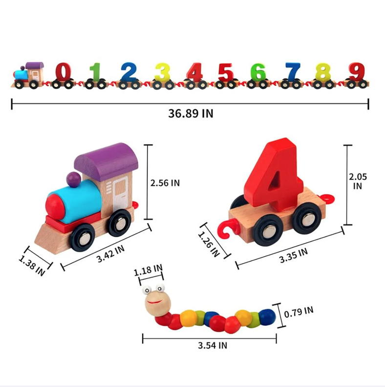 TREN NUMERICO DIDACTICO INFANTIL JUEGO DE ARRASTRE - 2