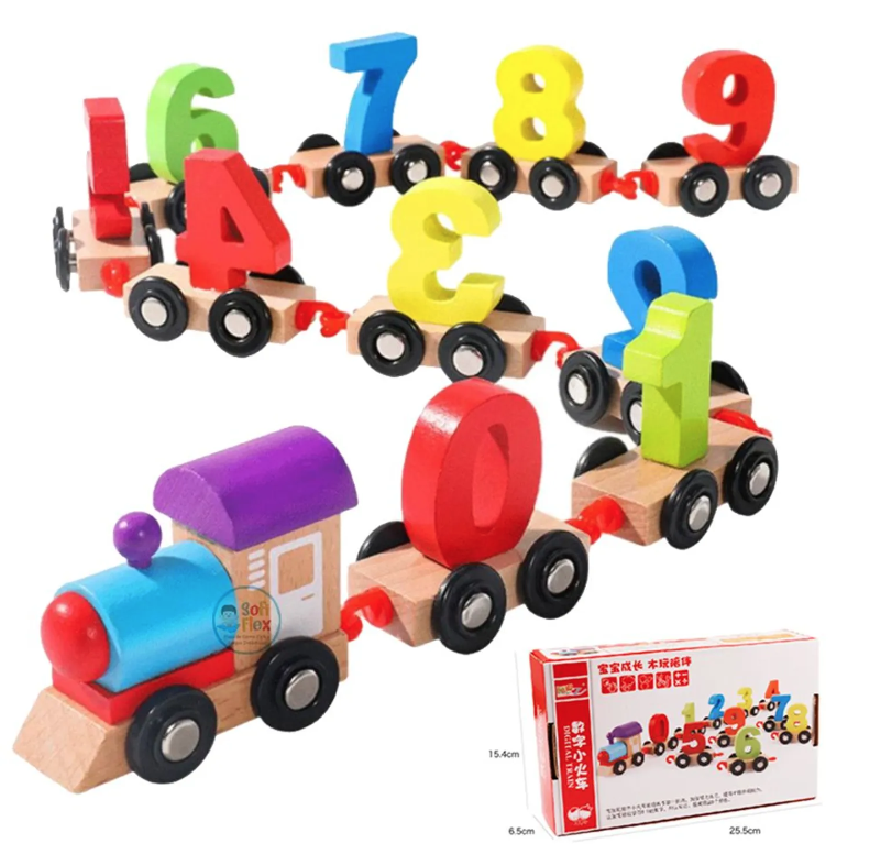 TREN NUMERICO DIDACTICO INFANTIL JUEGO DE ARRASTRE - 3