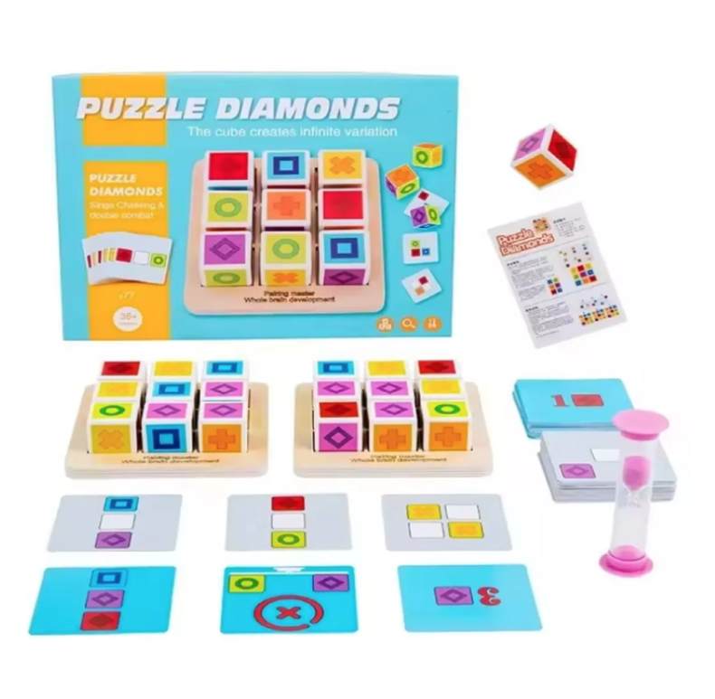 CUBO BLOCK 3D EDUCATIVO MONTESSORI - 1