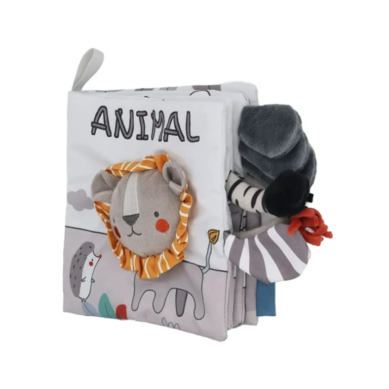 LIBRO DE TELA CON TEXTURAS ESTIMULACIÓN SENSORIAL LEON - 1