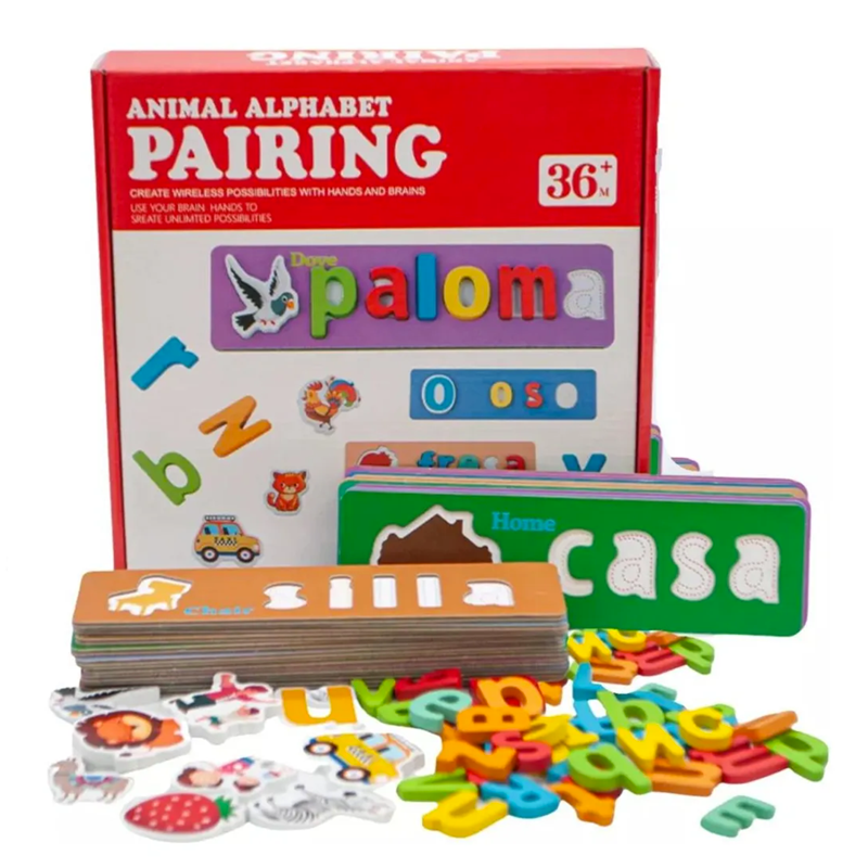 JUEGO DE LETRAS 3D FORMACION DE PALABRAS CON ENCAJE - 1