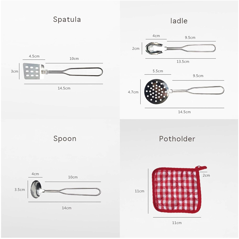 SET DE JUGUETE DE COCINA OLLAS PARA NIÑOS 11 PIEZAS - 4
