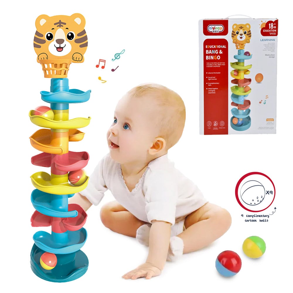 TOBOGÁN Y LANZA PELOTAS DISEÑO TIGRETORRE LUCES Y SONIDO - 1
