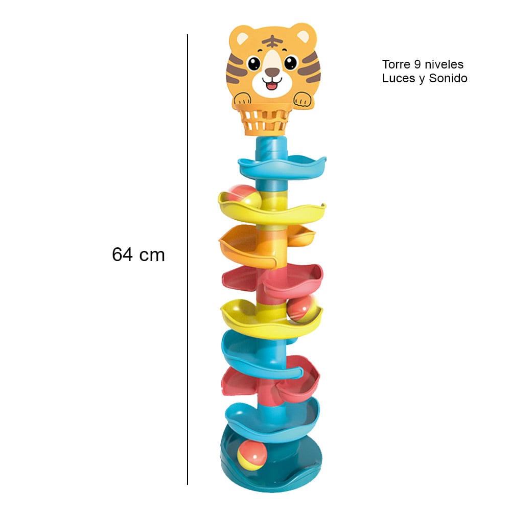 TOBOGÁN Y LANZA PELOTAS DISEÑO TIGRETORRE LUCES Y SONIDO - 2