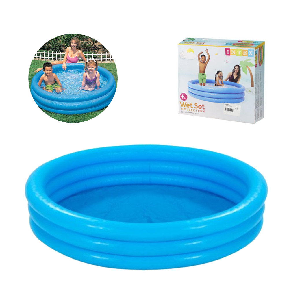 PISCINA INFLABLE AZUL CRISTAL 330 LITROS 147 X 33 CM INTEX - 1