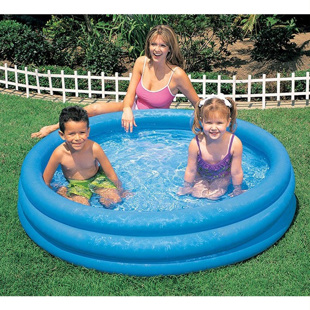 PISCINA INFLABLE AZUL CRISTAL 330 LITROS 147 X 33 CM INTEX - 2