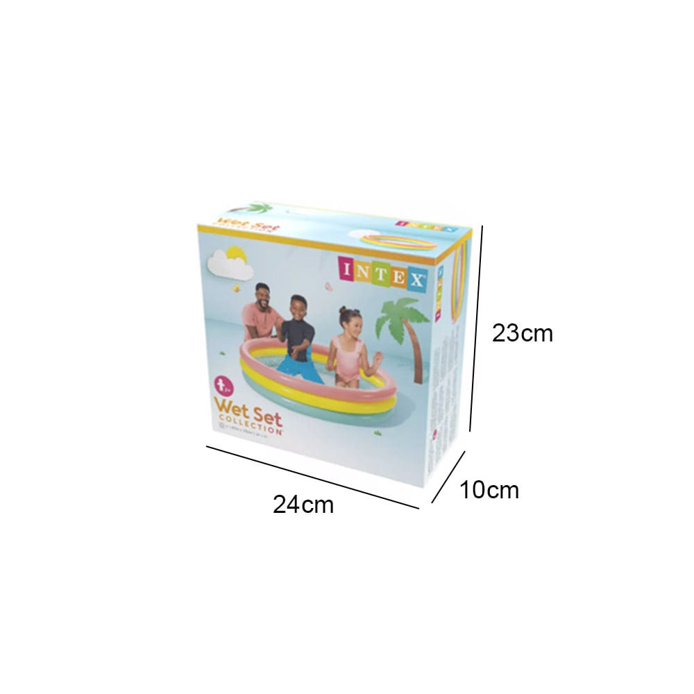 PISCINA INFLABLE ARCOIRIS 330 LITROS 147 X 33 CM INTEX - 2