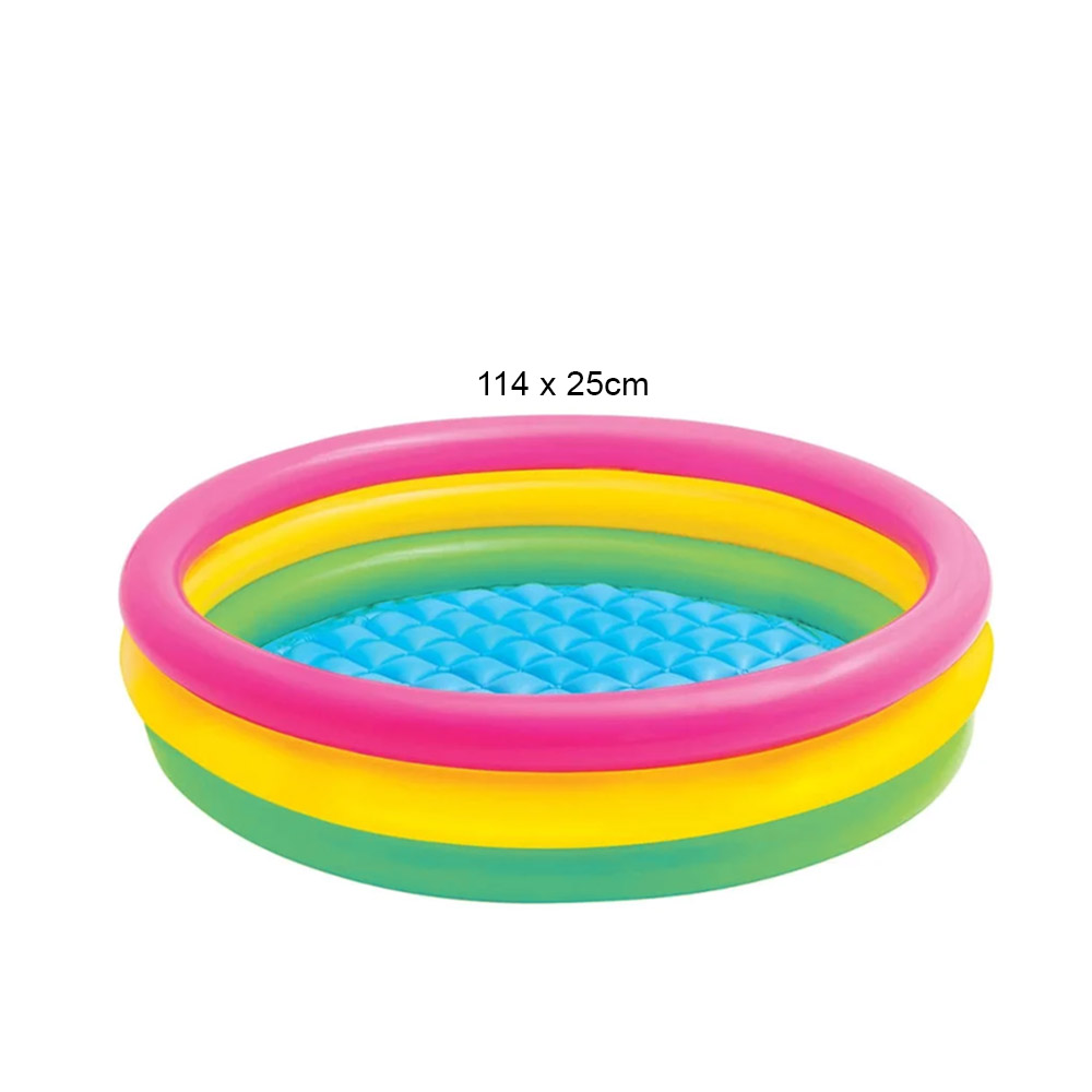 PISCINA INFLABLE ARCOIRIS 156 LITROS 114 X 25 CM INTEX - 3