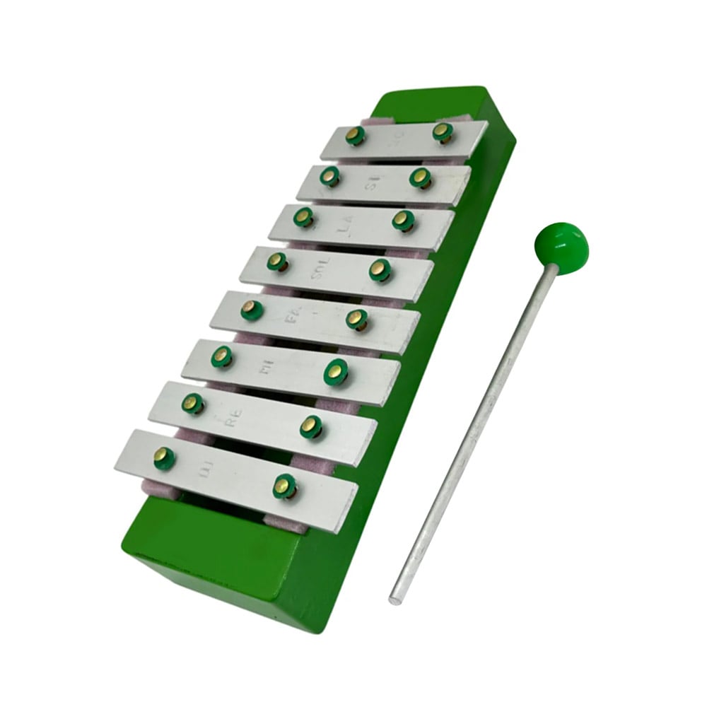XILOFONO INFANTIL 8 NOTAS MUSICALES VERDE - 1
