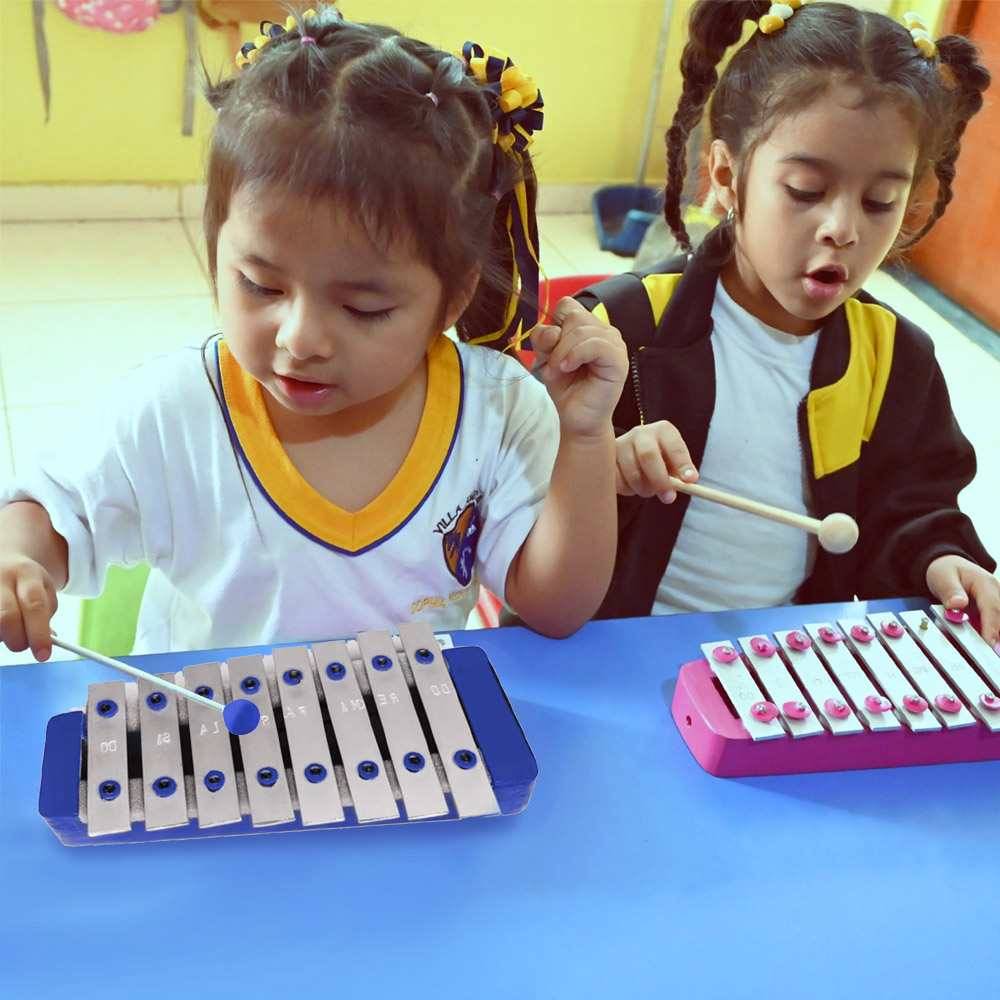 XILOFONO INFANTIL 8 NOTAS MUSICALES VERDE - 3