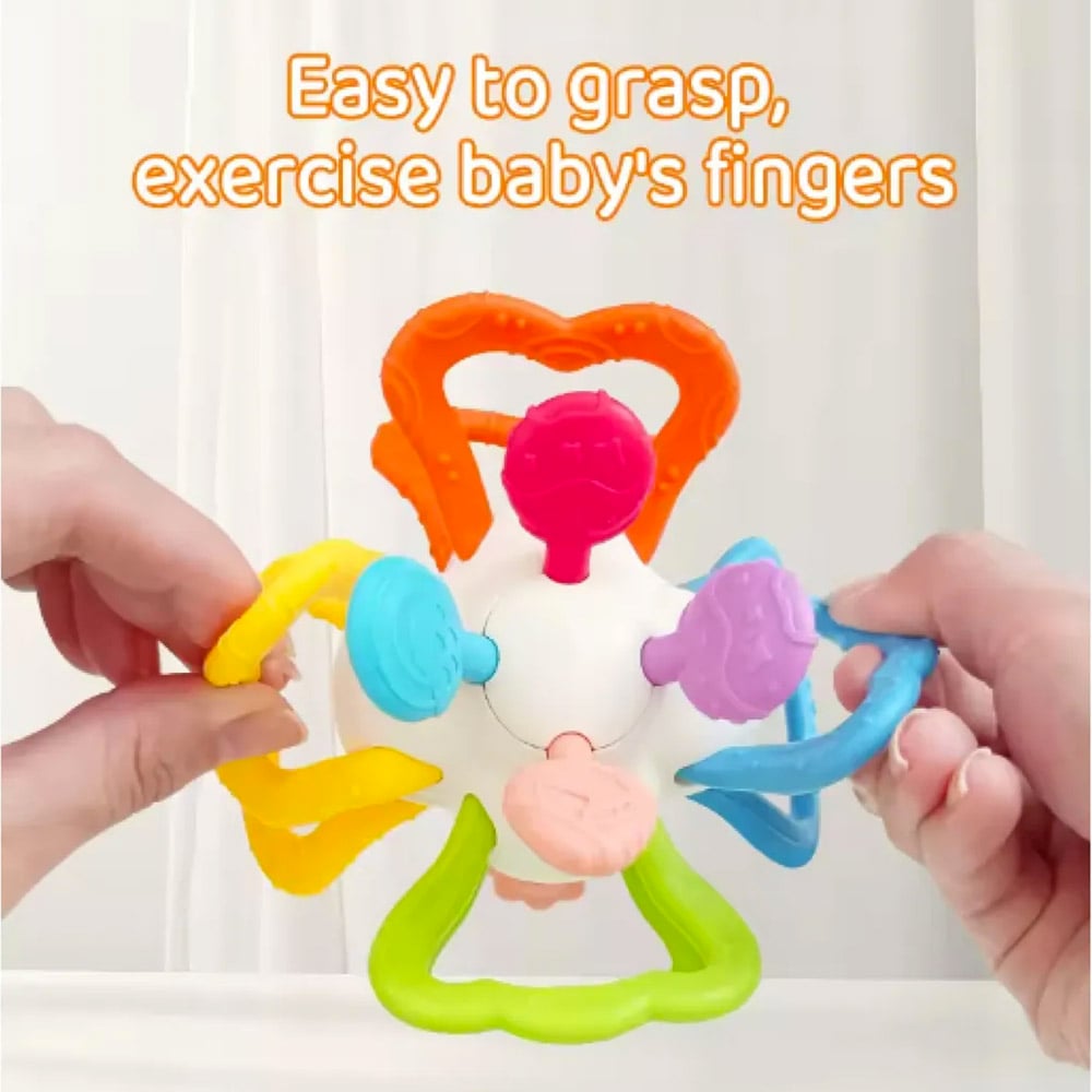 SONAJERO MORDEDOR DE SILICONA BOLA SENSORIAL BABY - 3