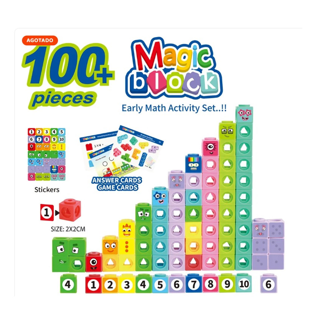 MAGIC BLOCK 100 PIEZAS POLI CUBOS CONECTORES - 4