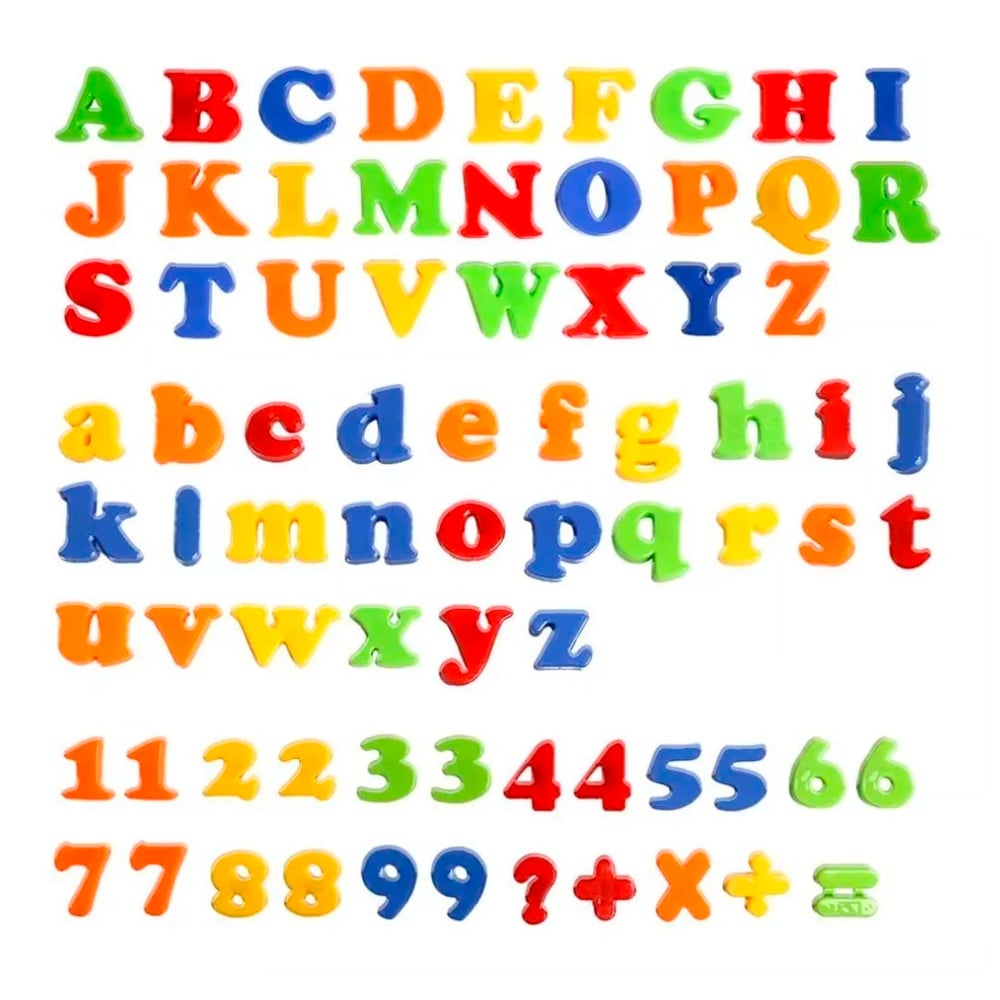 JUEGO LETRAS Y NÚMEROS IMANTADOS PARA NIÑOS 80 PIEZAS - 2