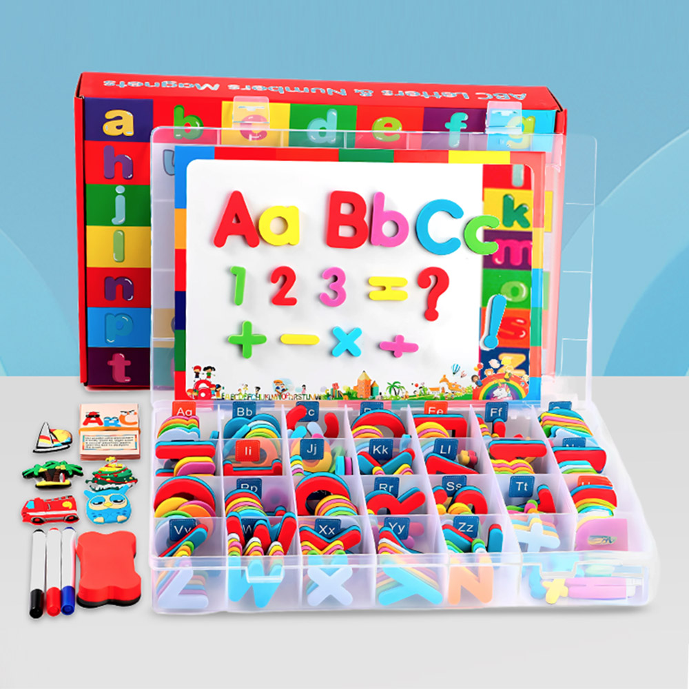 PIZARRA LETRAS MAGNÉTICAS 253 PIEZAS NIÑOS EDUCATIVO - 1
