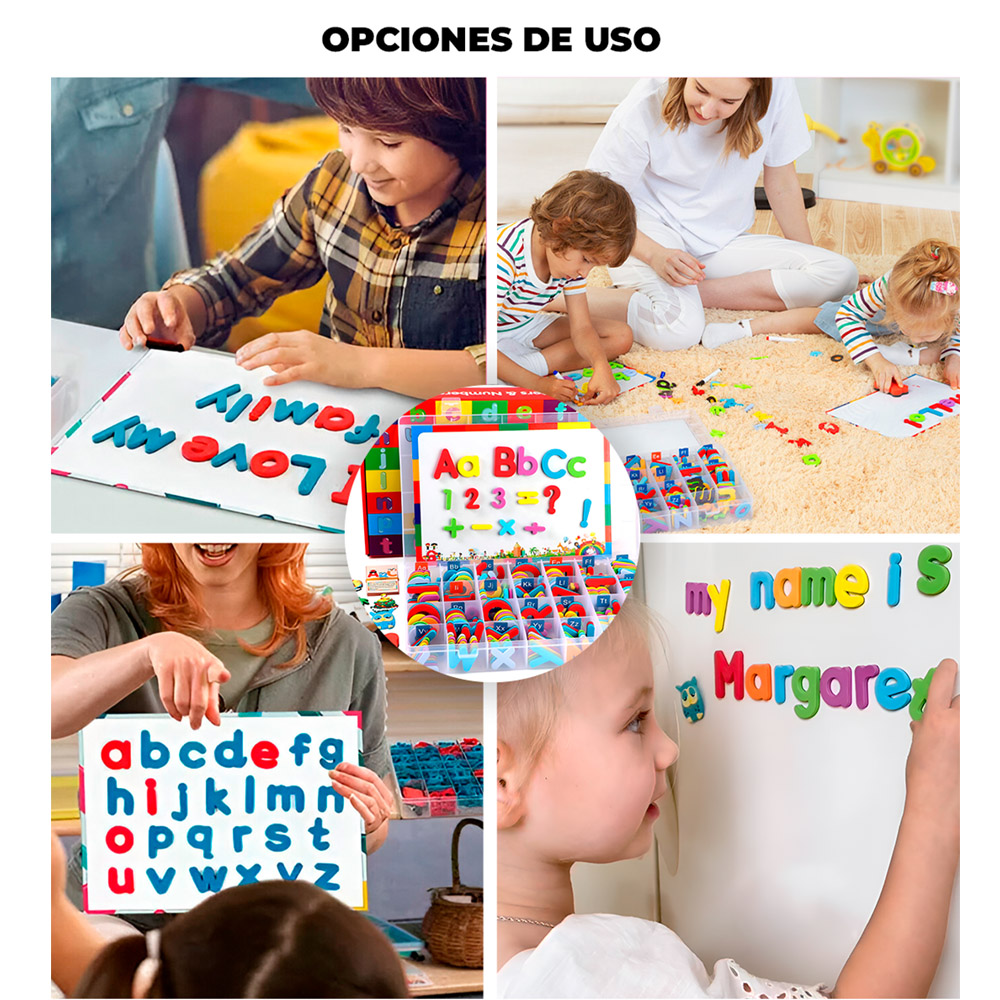 PIZARRA LETRAS MAGNÉTICAS 253 PIEZAS NIÑOS EDUCATIVO - 3