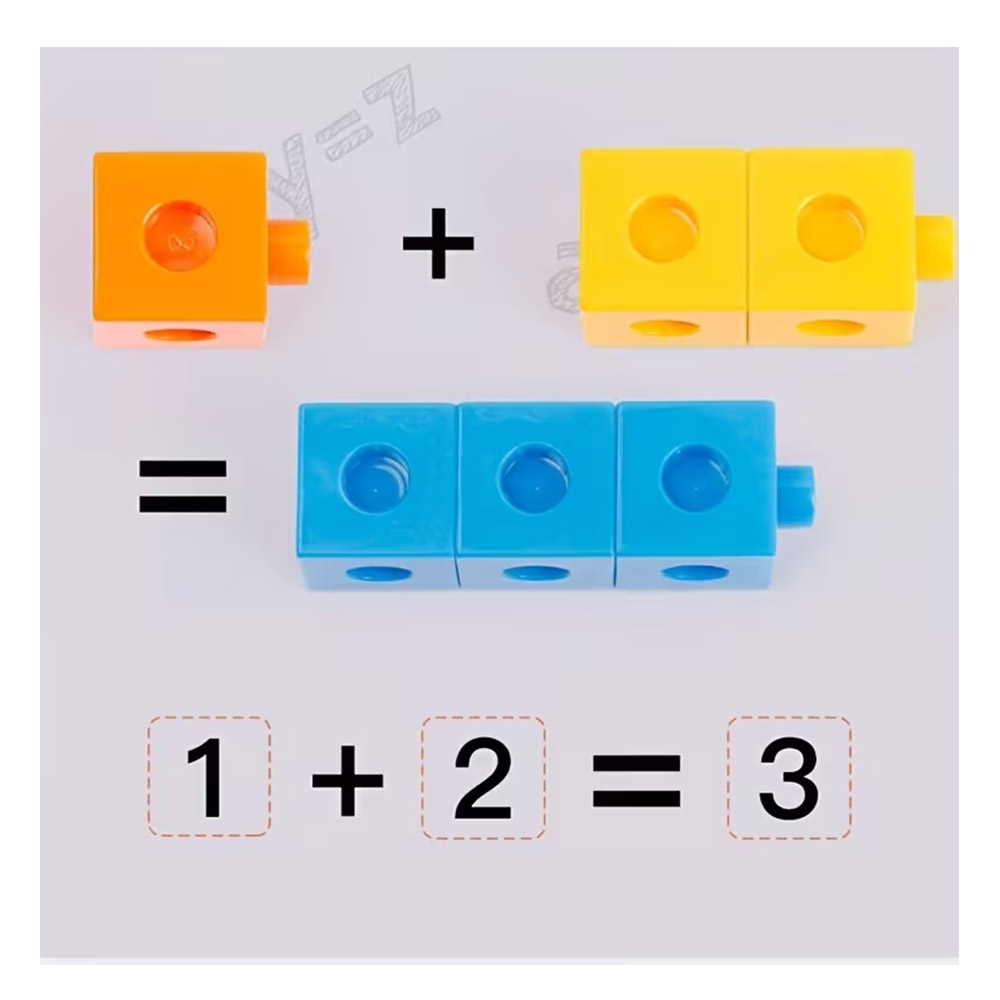 POLICUBOS CONECTOR 160 PIEZAS MATEMATICO DIDACTICO - 4