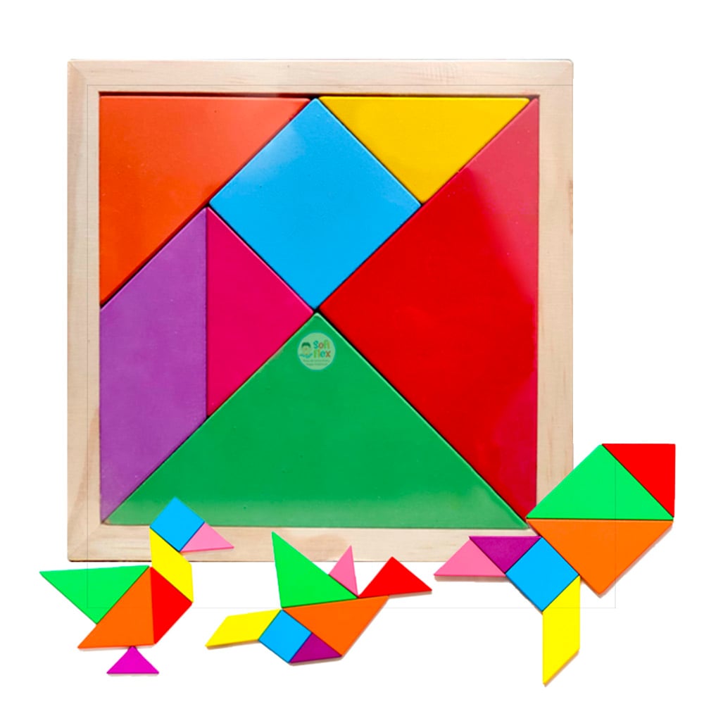 TANGRAM DE MADERA 18X18CM - 1