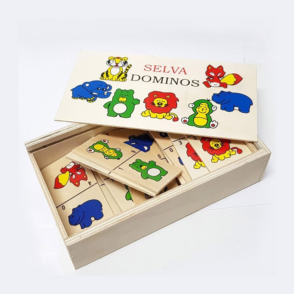DOMINO DIDACTICO EN MADERA SELVA 28 PZAS - 1