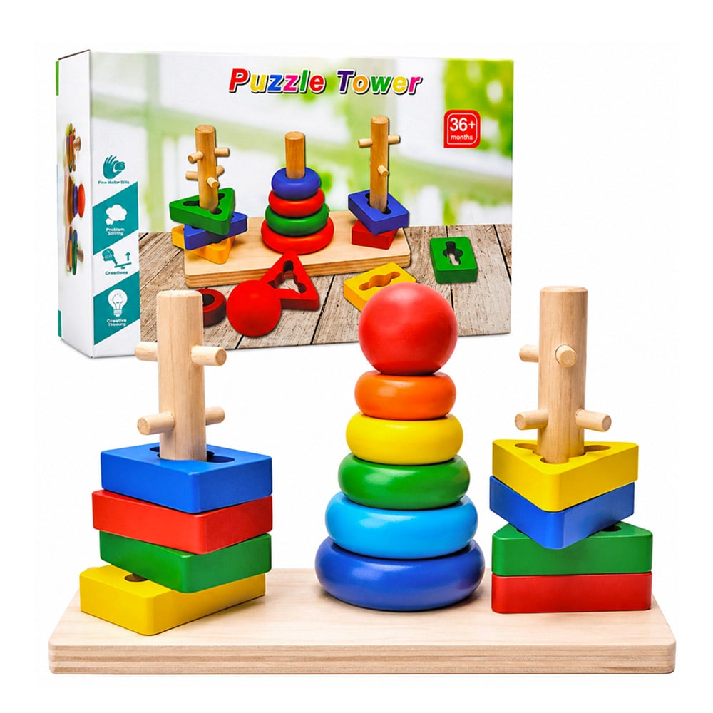 TORRE MONTESSORI CON OBSTACULOS MOTRICIDAD FINA - 1