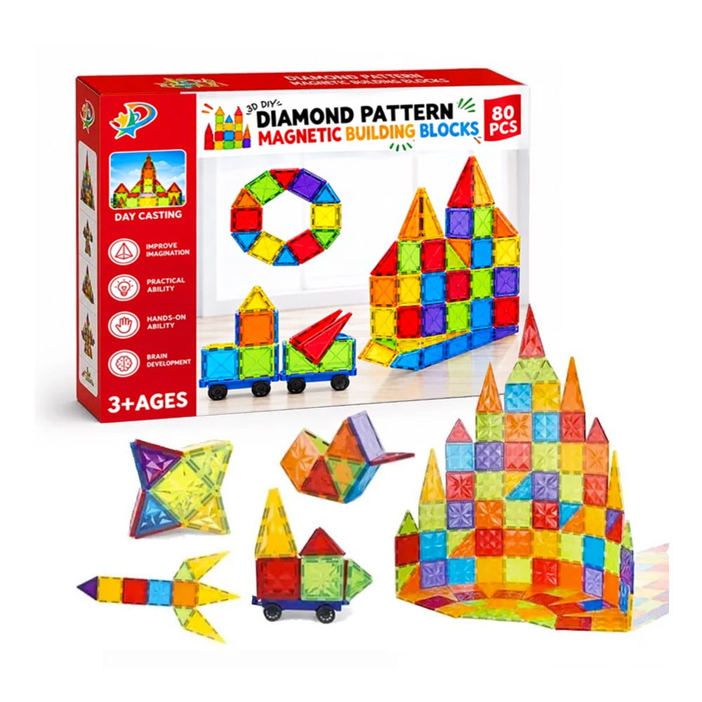 SET DE 80 BLOQUES DE CONSTRUCCIÓN MAGNÉTICOS POLIEDROS - 1