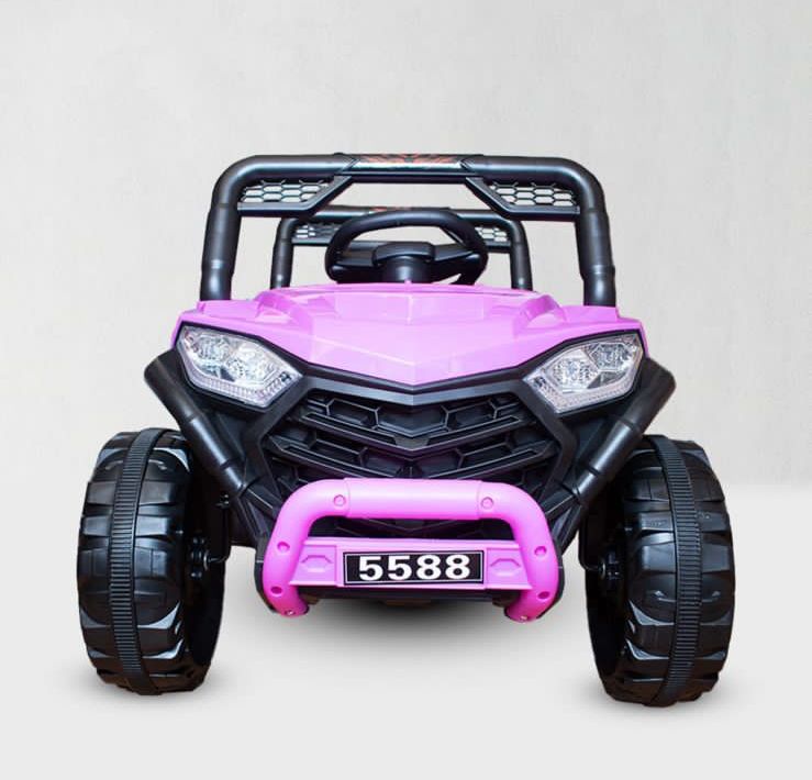 CARRO A BATERÍA JEEP ROSADO NIÑAS 6V - 1