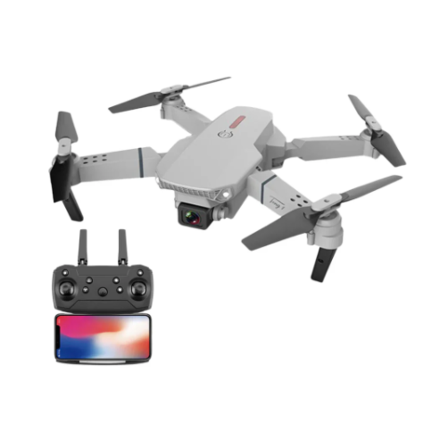 MINI DRON IMPORTACIONES QIA KPUIA E88 PROFESIONAL PORTATIL CAMARA HD - 1