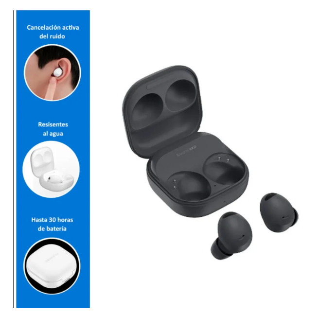 AUDÍFONOS GALAXY BUDS 2 PRO GENERICO NEGRO - 2