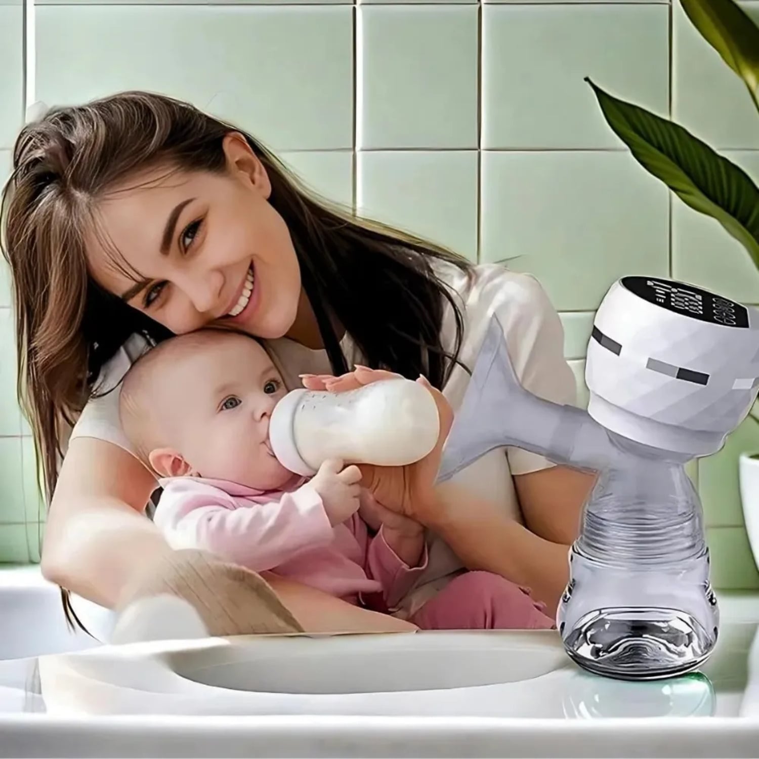 EXTRACTOR DE LECHE ELECTRICO 2 EN 1 (EXTRACTOR + BIBERON) - 1