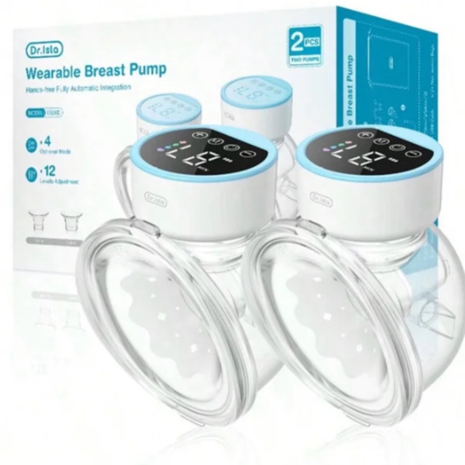 EXTRACTOR DE LECHE MANOS LIBRES X 02 PIEZAS - 1