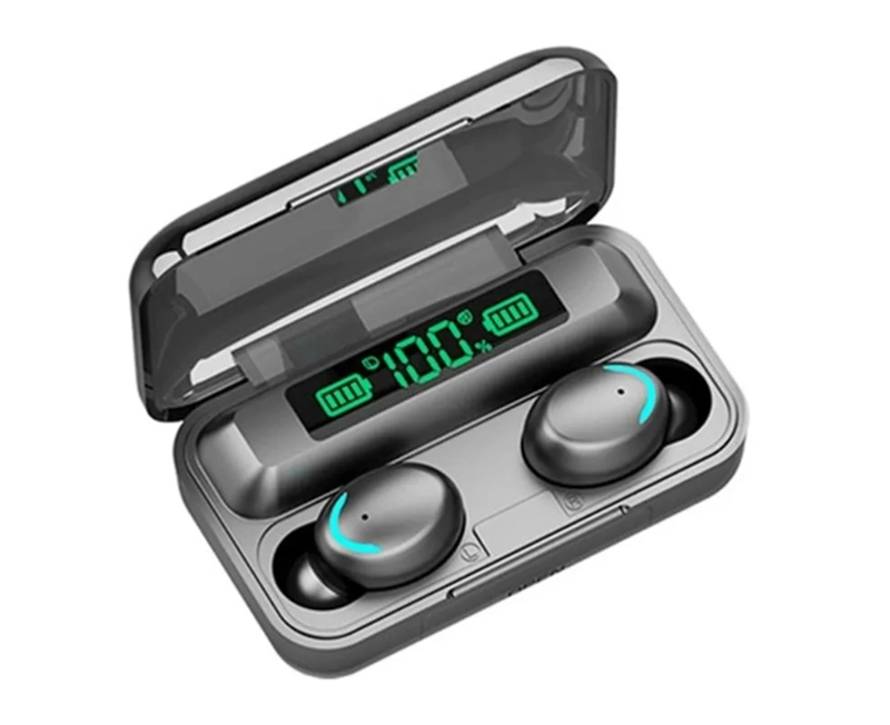 AUDÍFONOS INALÁMBRICOS BLUETOOTH CON POWER BANK F9 - 2