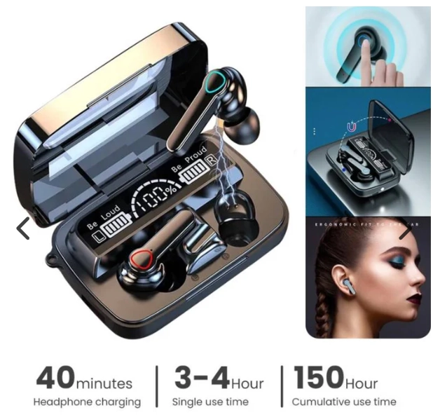 AUDÍFONOS INALAMBRICOS IN-EAR M19 5.3 BLUETOOTH - 3