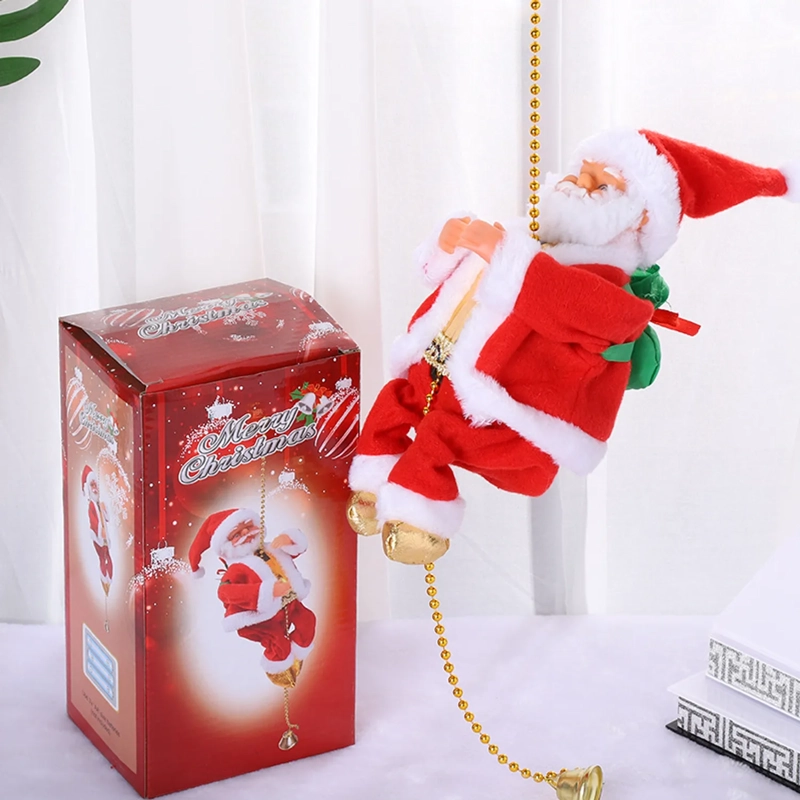 PAPA NOEL EN MOVIMIENTO CON CUERDA MUSICAL - 1