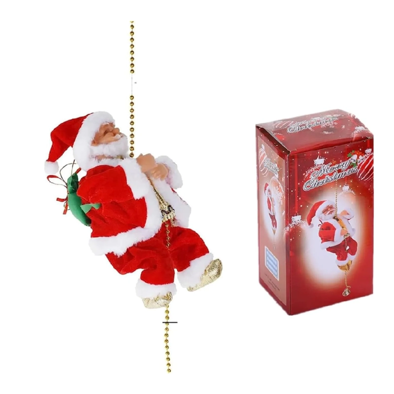 PAPA NOEL EN MOVIMIENTO CON CUERDA MUSICAL - 2