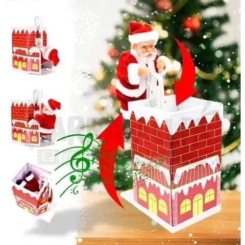 TREPADOR PAPÁ NOEL DE CHIMENEA NAVIDEÑO - 1