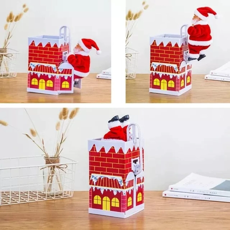 TREPADOR PAPÁ NOEL DE CHIMENEA NAVIDEÑO - 2