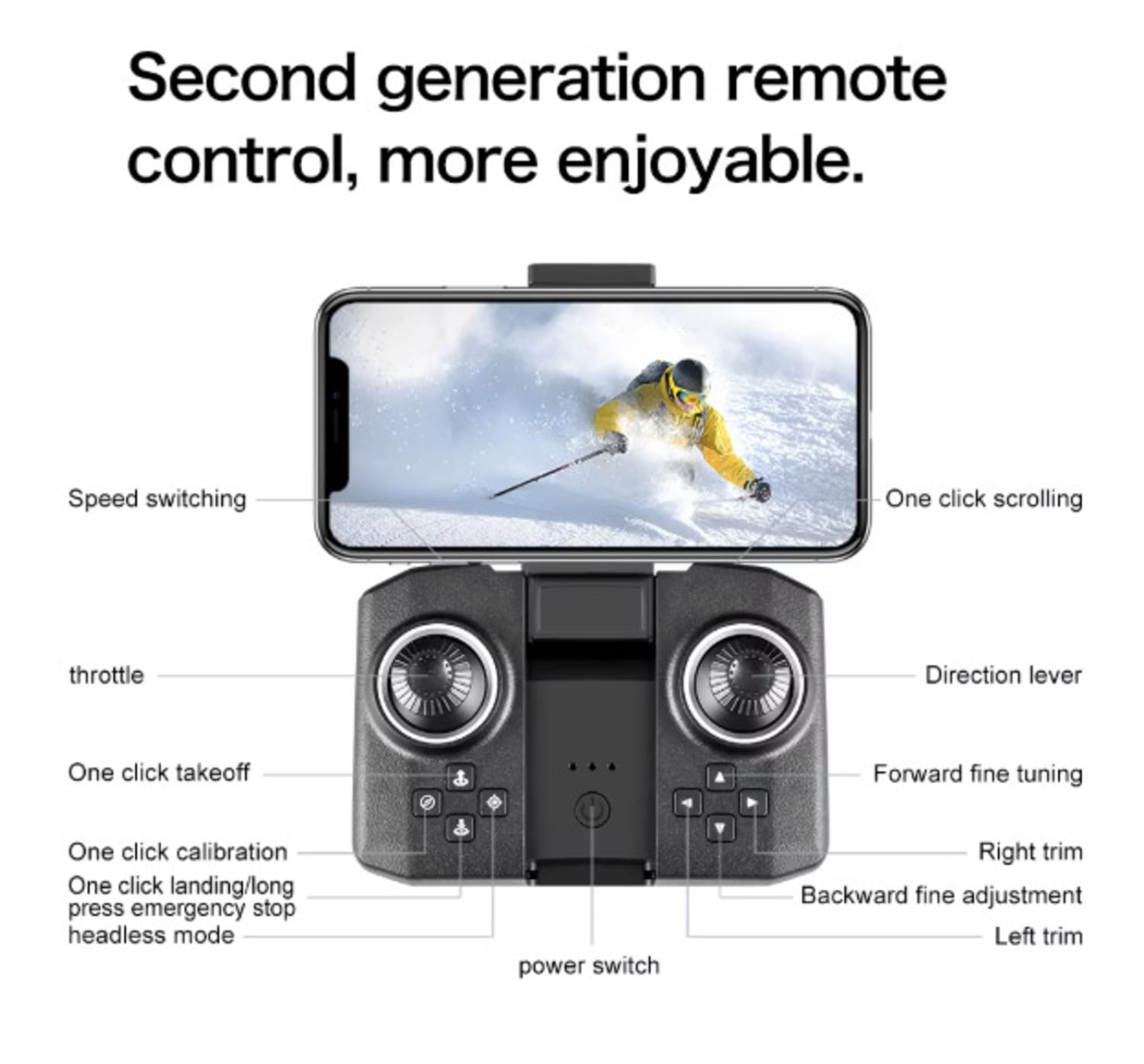 MINI DRONE XD1 NEGRO CON CÁMARA HD IDEAL PARA REGALO Y USO RECREATIVO - 3