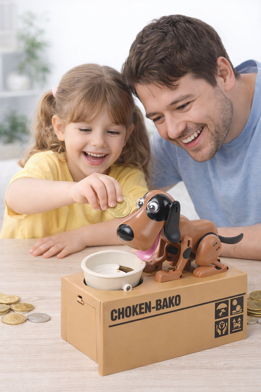ALCANCÍA PERRITO INTERACTIVA COME MONEDAS REGALO PARA NIÑOS - 1
