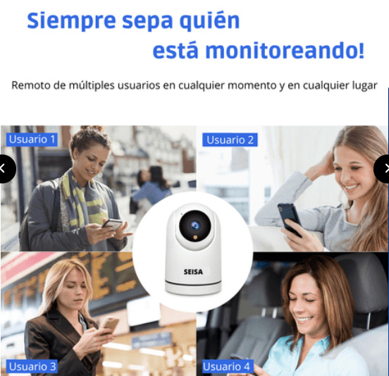MONITOR DE BEBÉ INTELIGENTE WIFI VISIÓN NOCTURNA, AUDIO BIDIRECCIONAL Y MONITOREO 247 DESDE SMARTPHONE - 1