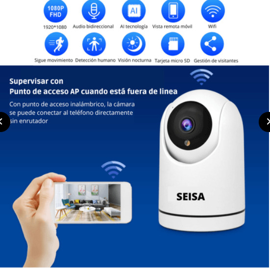 MONITOR DE BEBÉ INTELIGENTE WIFI VISIÓN NOCTURNA, AUDIO BIDIRECCIONAL Y MONITOREO 247 DESDE SMARTPHONE - 5