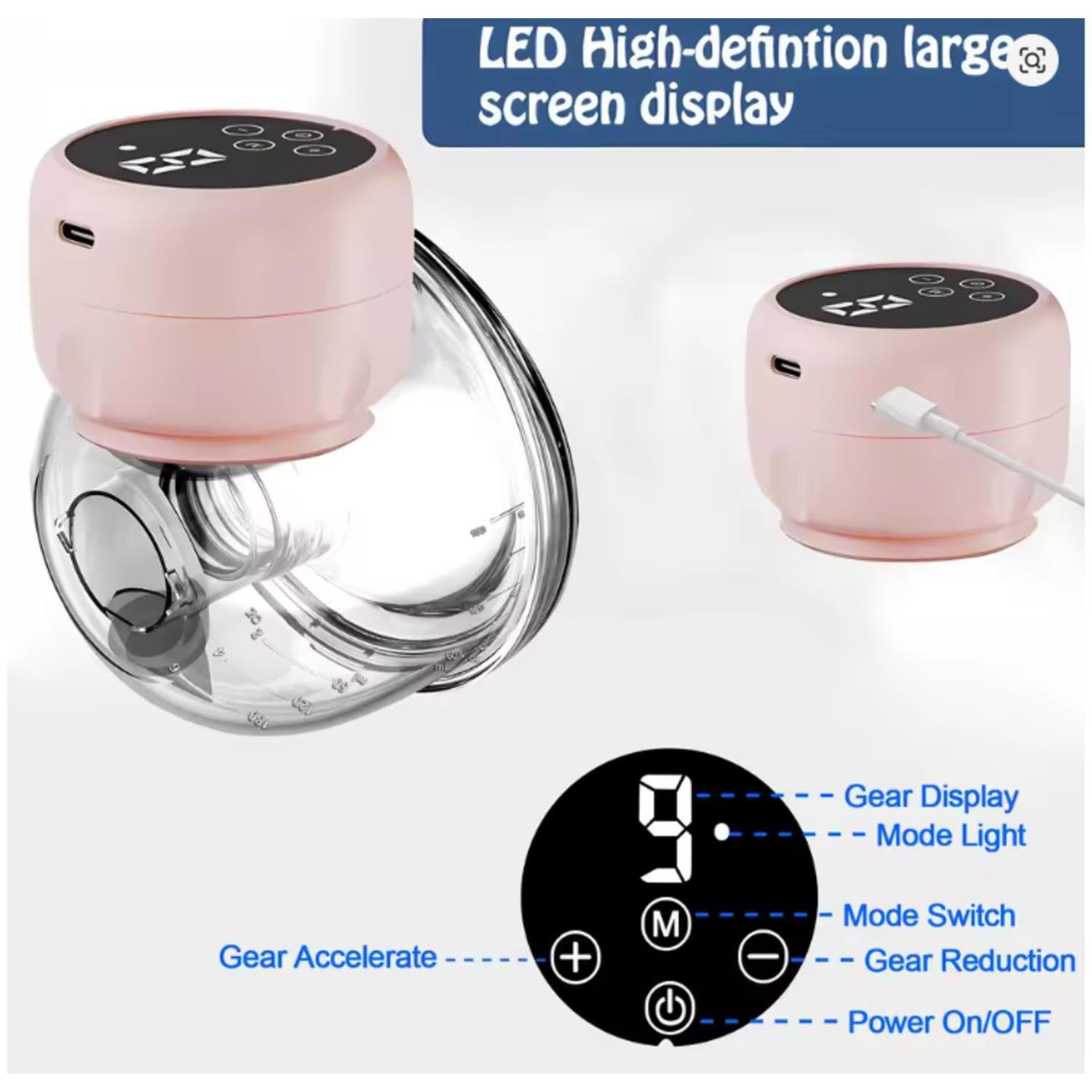 EXTRACTOR DE LECHE ELECTRICO MANOS LIBRES PORTATIL - 1