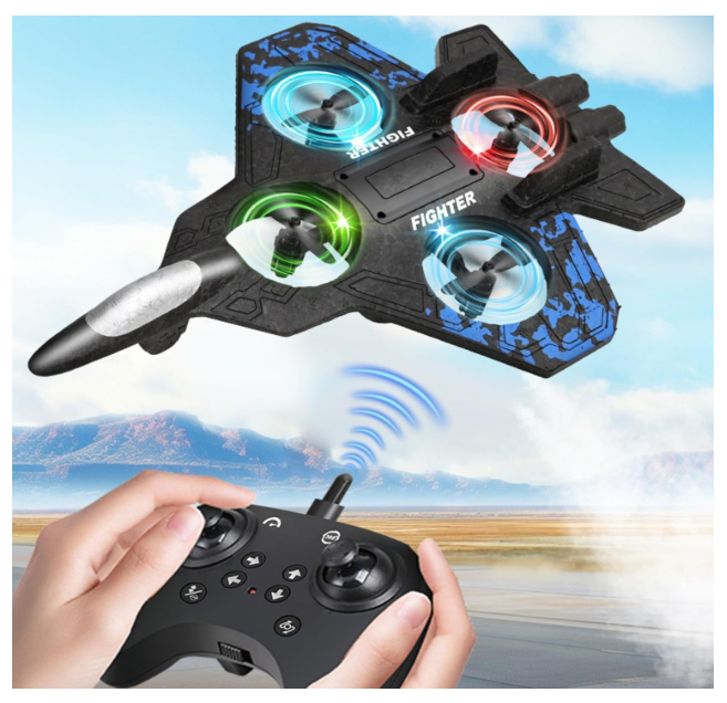 AVION DE COMBATE A CONTROL REMOTO BATERIA RECARGABLE USB MINI DRON MODELO AVION DE GUERRA - 1