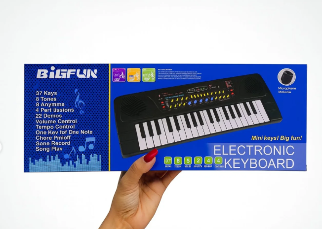 MINI PIANO ELECTRONICO PARA NIÑOS 31 TECLAS CON MICROFONO - 3