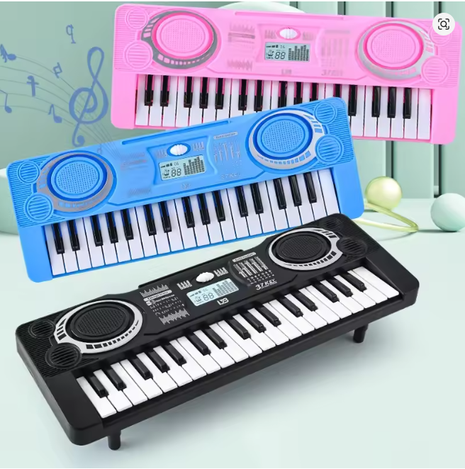 MINI PIANO ELECTRONICO PARA NIÑAS Y NIÑOS  37 TECLAS DIVERTIDAS - 3