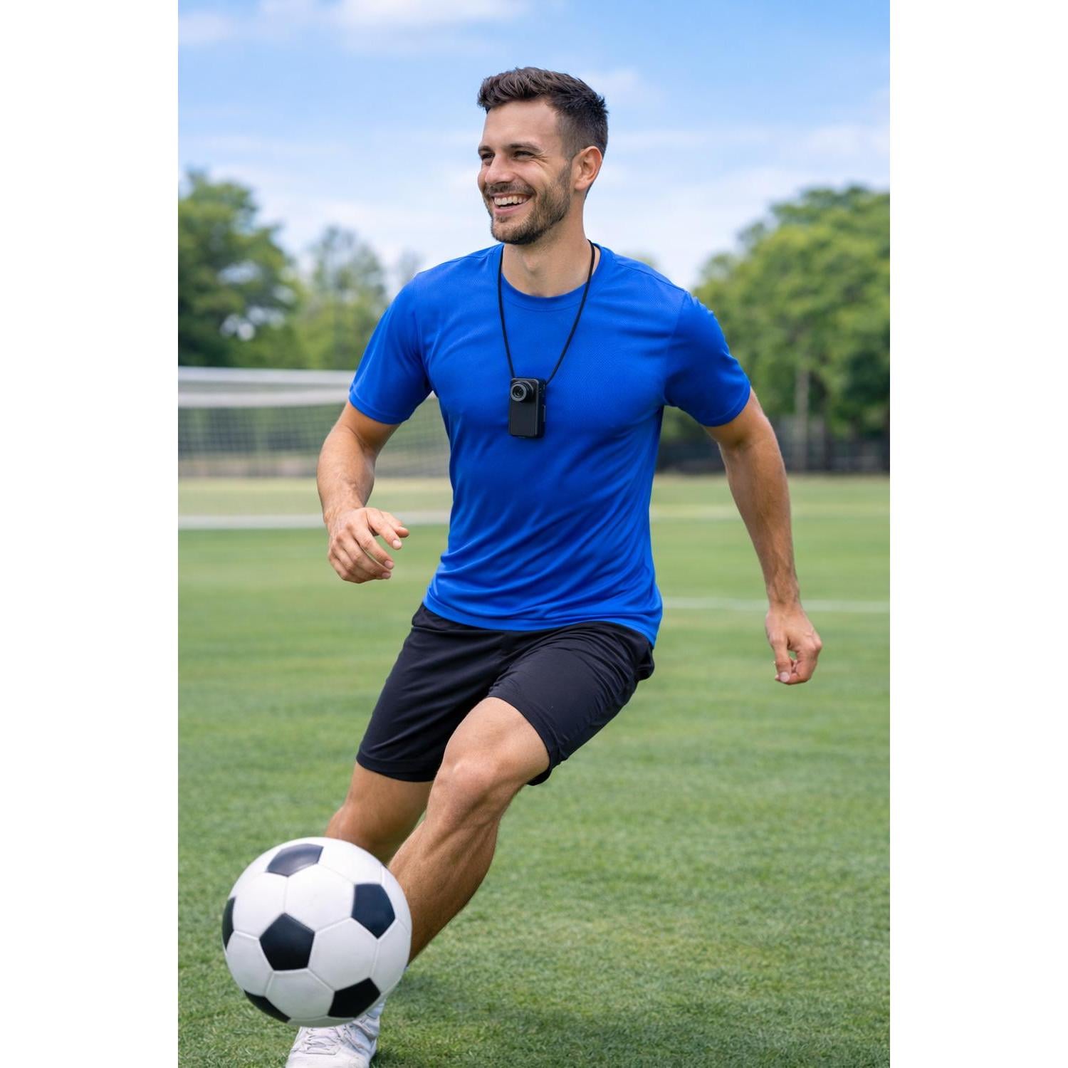 CÁMARA DEPORTIVA IMANTADA POV PORTÁTIL CON PANTALLA INTEGRADA CON COLLAR - 1